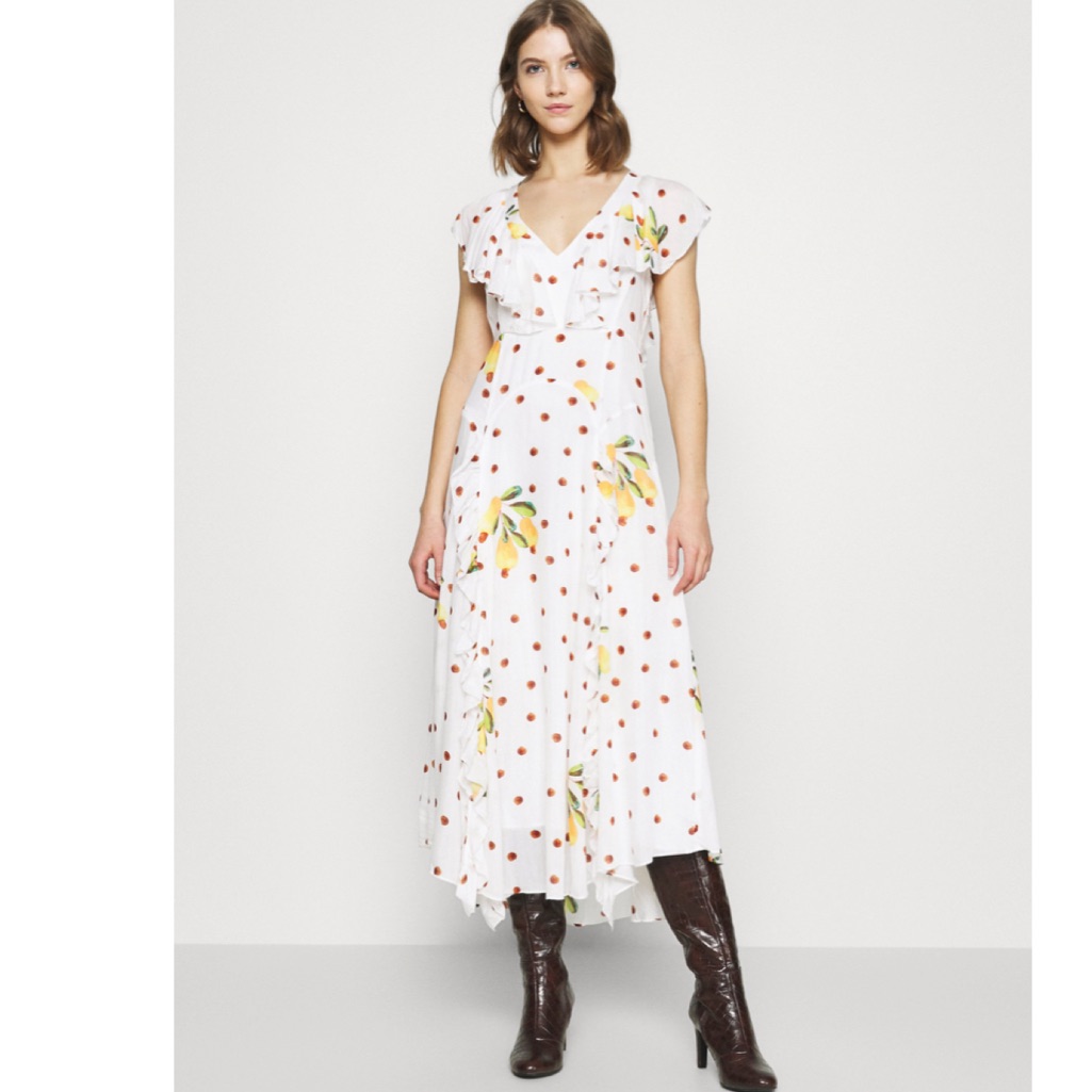 Farm Rio Cashew Dot Maxi Dress